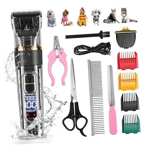 BESPORTBLE 1 Satz Tierhaarschneider-Set Tierhaarentferner elektrische Haarschneidemaschinen Katze led car Display haustierpflege-Set Trimmer Hundepflege Haarschneidemaschine für Hunde Metall von BESPORTBLE