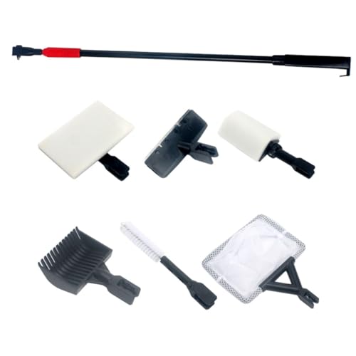 BESPORTBLE 1 Set Aquariumbürsten Set Vakuum Aquarium Siphon Aquarium Schaber Tanks Board Aquarium Sandreiniger Netz Pinzette Zauberstab Set Schrubber Fischglas Aquarium Reinigungsbürste Abs von BESPORTBLE