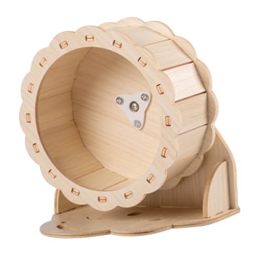 BESPORTBLE 1 Set Hamster Laufrad Aus Holz Leises Hamsterrad Igelrad Kleines Haustier Übungsrad Hamsterrad Spielzeugrad Für Meerschweinchen Kleines Haustier Übungsrad Meerschweinchen von BESPORTBLE