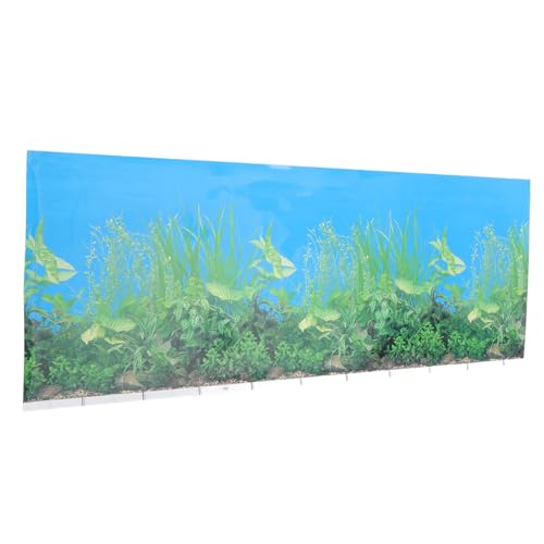 BESPORTBLE 1 Stück Aquarium Hintergrundpapier LED Aquarium Kanister Fische Thermometer Ozeanaufkleber Rifftank Hintergrund Carib Gel Fischglas Aquarium DIY Bild Dickes von BESPORTBLE