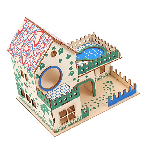 BESPORTBLE 1 Stück Hamster Villa Hamster Schloss Hamster Kletterleiter Kletterleiter Für Haustier Hamster Nest Hamster Spielhaus Leiter Heimtierbedarf Hamster Plattform von BESPORTBLE