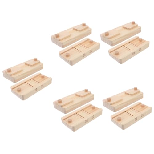 BESPORTBLE 10 STK Futterspielzeug aus Holz Papageien-Anreicherungsspielzeug Spielzeug für kleine Haustiere Hamster Spielzeug Tierpuzzle Puzzlematte hamsterkäfig Futterautomat für Haustiere von BESPORTBLE