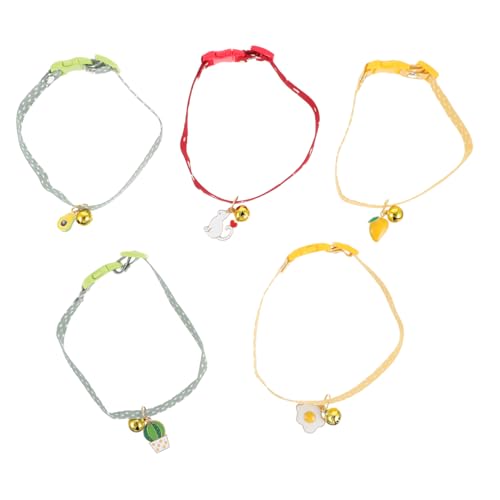 BESPORTBLE 10 STK Haustierhalsband grüne Fliege kleines Welpenhalsband Hundehalsband mit Glocke Halsband für Katze Kragen perrücke rot qridor Halsband für Haustier Hundehalsband aus Baumwolle von BESPORTBLE