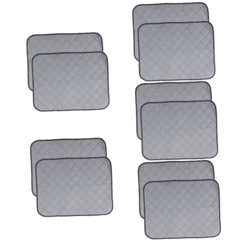 BESPORTBLE 10 STK Hunde-wickel Polster Waschbares Hamsterpad Kleine Pads Für Hunde Waschbare Welpen-PIPI-Pads Einstreu Für Meerschweinchen Futter Für Kaninchenkäfige Ratten Grey Polyester von BESPORTBLE