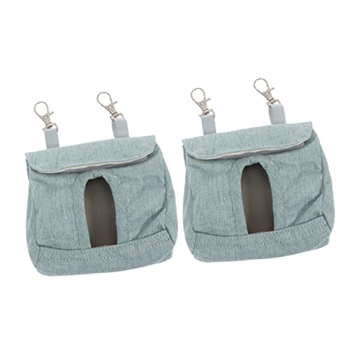 BESPORTBLE 10 STK Kleidersack Hasen zubehör hasenzubehör Kaninchenfutterhalter Heuhalter Futterbeutel für Hasen Futterspender für Chinchillas meerschweinchen Tasche Speicherhalter Stoff Blue von BESPORTBLE