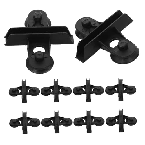 BESPORTBLE 10 Stück Aquarium Trennklammer Saugnapf Clips Saugnapfhalter Aquarium Trennwand Mit Saugnapf Clips Aquarium Zubehör Organizer Saugnäpfe Herz Aquarium Abs Schwarz von BESPORTBLE