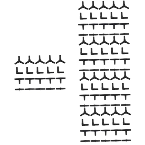 BESPORTBLE 100 STK T-Adapter Sauerstoffschlauchverbindung Airline- Für Aquarien Zubehör Für Sauerstoffschläuche Airline-röhren-Aquarium Aquarienbedarf Schlauchtülle Black Abs von BESPORTBLE