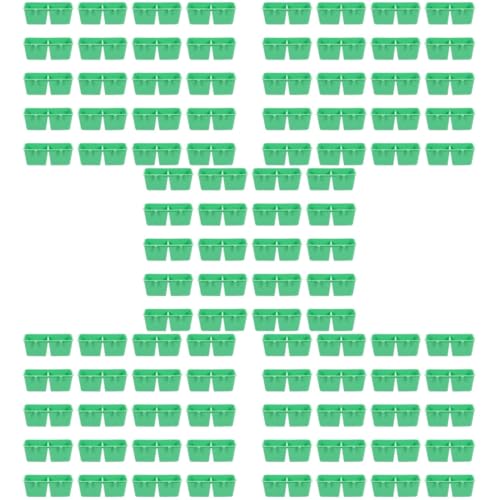 BESPORTBLE 100 STK Vogeltränke Vogelkäfig Futterhalter Vogelnäpfe für Käfig vogelkäfig zubehör vogelzubehör für käfig einwegrasierer Futtermittel für Vögel Schüssel für Vogelkäfig füttern von BESPORTBLE