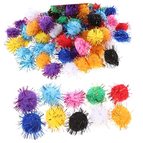 BESPORTBLE 100st Flauschige Kugeln Kätzchen-spielzeugball Weihnachtskatzenspielzeug Kätzchenspielzeug Bälle Flauschige Bälle Für Katzen Flauschige Katzenbälle Katzenpuffbällchen Katzenball von BESPORTBLE