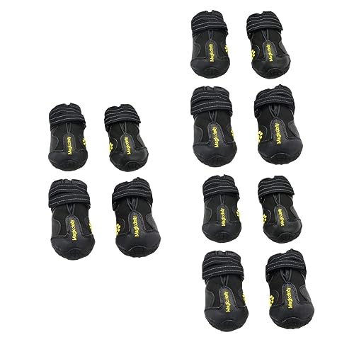 BESPORTBLE 12 STK Hund warme Stiefel Hundestiefel für den Winter Hundeschuhe Schwarze Hundestiefel Winterschuhe für Hunde Dog Shoes Stiefel für Haustierhunde Schneestiefel für Haustiere von BESPORTBLE