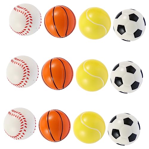 BESPORTBLE 12St Spielzeugball für Haustiere stressabbau dekompressionsspielzeug Decompression Toy für Haustiere Hundefußball Pet-Ball- Hundekauball Pu Colorful von BESPORTBLE