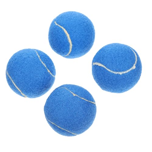 BESPORTBLE 16 STK Haustier-Tennis Tennisbälle für Welpen Sportspielzeug interaktive Hundebälle Interactive Dog Toys Dog chew Toy Dogs Toys Hundetrainingsspielzeug Hundebälle werfen Gummi Blue von BESPORTBLE