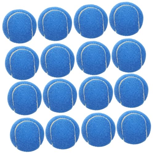 BESPORTBLE 16 STK Haustier-Tennis kleine Bälle für Hunde Sportspielzeug Mehrzweck-Welpenspielzeug Interactive Dog Toys Dog chew Toy dogball Tennisbälle für Hund Hundesport-Zugbälle Gummi Blue von BESPORTBLE