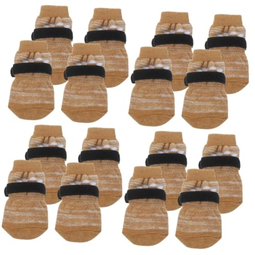 BESPORTBLE 16 STK Hundesocken hundeschuhe hundezubehör Hundepfotenschoner Hunde Socken Hunde Pfotensocken atmungsaktive Wintersocken Pfotenschutz für Hunde Socken für Hunde Baumwolle von BESPORTBLE