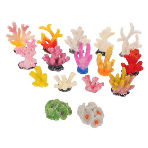 BESPORTBLE 16 Stück Teiliges Künstliche Korallen Deko aus Robustem Harz Mini Aquarium Landschaftsbau Meeresmotiv für Kleine Fischbecken und Zuhause BESPORTBLE 16 Stück Teiliges Künstliche Korallen Deko aus Robustem Harz Mini Aquarium Landschaftsbau Meeresmotiv für Kleine Fischbecken und Zuhause von BESPORTBLE