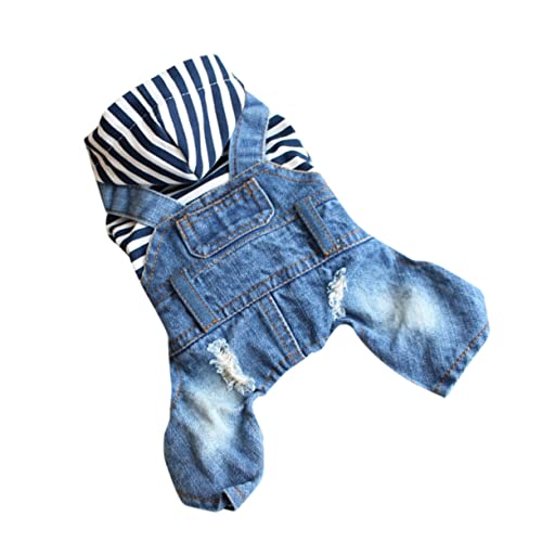 BESPORTBLE 1Stk Haustier-Hundekleidung Hunde-Jeans-Hose Overall Hundeklamotten Hundemäntel Blaue Jeans für Hunde Hundejacken Welpenkleidung Hosenträger Haustierkleidung Denim-Kleidung von BESPORTBLE