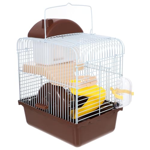 BESPORTBLE 1Stk Haustierkäfig Hamster käfig Hamster cage Chinchilla-Käfig Wasserspender für Hamster nagerstall großer Hamsterkäfig Hamsterkäfige Hamsterhaus Hamsterhütte Chinchillakäfig Brown von BESPORTBLE