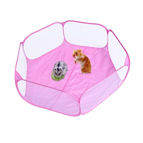 BESPORTBLE 1Stk Indoor Hamsterzelt Kinderzelte drinnen Innenzelt für Kinder Tipi im Freien Zelt für Hamster Kleintier Spielzelt Hamster Käfigzelt Zelt für Haustier Sommerhaustierzelt Rosa von BESPORTBLE