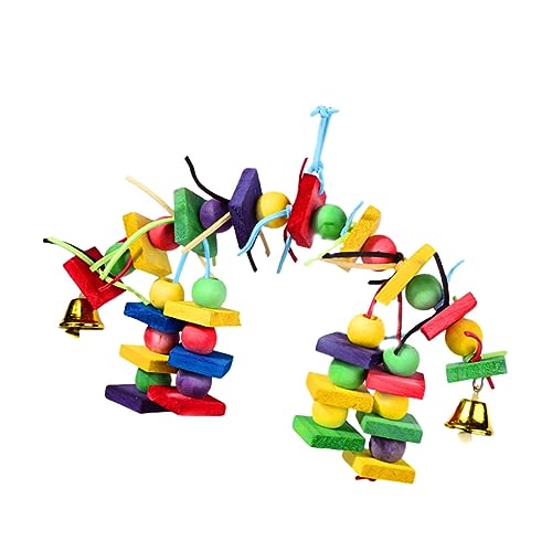 BESPORTBLE 1Stk Papageiennagespieße Snack spieße Holz Spielzeug Parrot Toys Bird Toys Papageienspielzeug zum Aufhängen Spielzeug beißen Papageienbissspielzeug Vögel kauen Spielzeug Plastik von BESPORTBLE