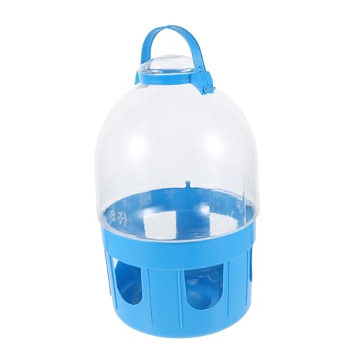 BESPORTBLE 1Stk Taubenkessel Tierfutterbehälter Gelee-Vogelhäuschen Futterspender coop Hühnerfutter Träger tränkebecken wasserbecken Wasser trinkkessel professionelle Taubenfütterung PVC Blue von BESPORTBLE