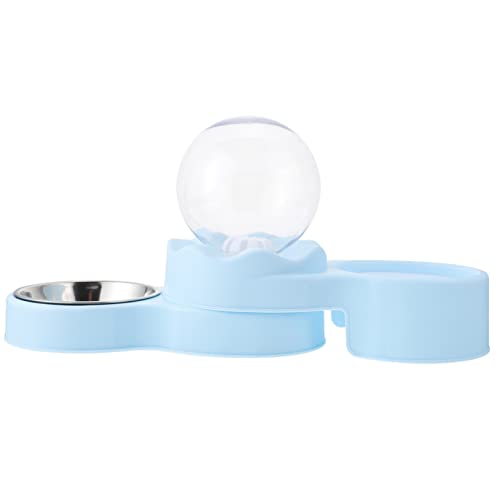 BESPORTBLE 1Stk Trinkbrunnen Wasserschalen für Haustiere Gravity-Katzenfutterautomat Katzennapf pet Feeder katzenfutterspender Katzenwasserbrunnen Futternapf für Haustiere das Haustier Blue von BESPORTBLE