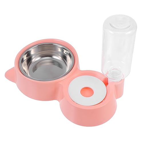 BESPORTBLE 1Stk Trinkwasserzubringer Katzenspender Futternapf für Haustiere pet Feeder hundekot katzenfutter Wasserspender für kleine Hunde Futterspender für Hunde und Katzen die Hüften Rosa von BESPORTBLE