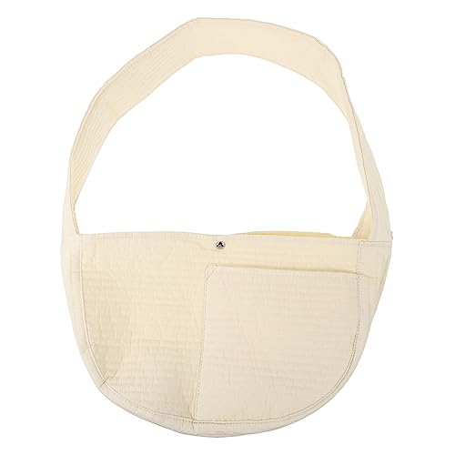 BESPORTBLE 1Stk Umhängetasche für Haustiere Zwinger Welpentasche hundetragetasche Haustiertasche Tragetuch für Haustiere Tragetasche für Haustiere Welpen Umhängetasche Polyester Beige von BESPORTBLE