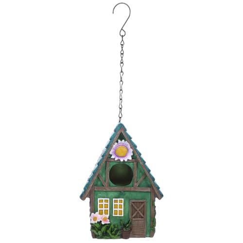 BESPORTBLE 1Stk Vogelnest zum Aufhängen aus Harz Vogelhaus-Gartenpfähle Gartenvogel vogelhaus Dekoration Kolibri gartendekoration Garden Decor Handarbeit Vogelschutz Papageienschutz Colorful von BESPORTBLE