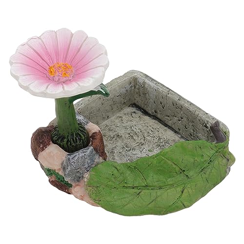 BESPORTBLE 1Stk Wassernapf für Hamster Wasserschale Futternäpfe für Reptilien Bartagame Futternapf Haustier pet Water Bowl gartendekoration schleichtiere Reptilienschale Kleintierbedarf Harz von BESPORTBLE