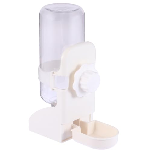 BESPORTBLE 1Stk Wasserspender pet Fountain pet Water Fountain Dog Water Bottle katzenbrunne Wassernapf für Kaninchen kleine Tier wasserflasche hängende Schwerkrafttränke Wasserzufuhr Weiß von BESPORTBLE