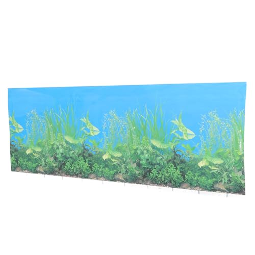 BESPORTBLE 1stk Aquarium Hintergrundpapier Unterwasserplakat Gel Groß Luftsteinrohr Für Aquarien Aufkleber Aquariumheizung Kühler Nautisch Qualle Thermometer Schwimmbad Karibik Dickfilmpapier von BESPORTBLE