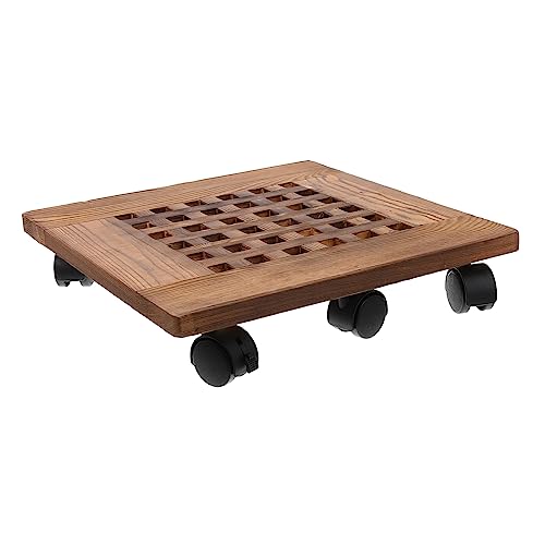 BESPORTBLE 1stk Blumentopf Tablett Einstellbar Stand Rad Kreistablett Portion Pflanzenregal Gitter Anlage Rollen Für Blumentopfgestelle Korb Pflanzer Pflanzer Hoher Pflanzenständer Fass Holz von BESPORTBLE