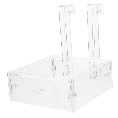 BESPORTBLE 1stk Futterring Für Aquarien Aquarium Mit Automatischem Futterspender Kontrolle Haustier Tank Schwebend Futternapf Für Garnelen Im Aquarium Netz Bausatz Halter Transparent Acryl von BESPORTBLE