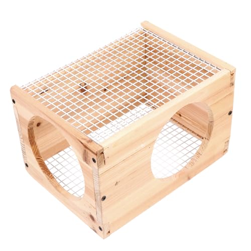 BESPORTBLE Nest Aus Holz Für Hamster Versteck Schlafhaus Für Haustiere Holzdesign Nest Haustier-zubehör von BESPORTBLE