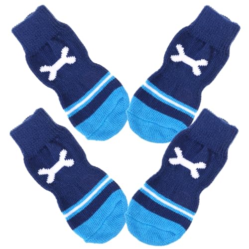 BESPORTBLE 2 Paar Haustier socken austauschbare Hundesocken Abriebfeste Baumwollsocken socken für hundepfoten pfotenschutz für Hunde Haustierzubehör Pfotenschützer für kleine Hunde Winter von BESPORTBLE