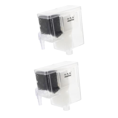 BESPORTBLE 2 STK Filterbox für Aquarien Filter für Fischaquarien Filter für Fischbecken aquaristik zubehör Aquarium wasseraufbereiter Sieb Filter für Aquarien hängender Aquariumfilter Abs von BESPORTBLE