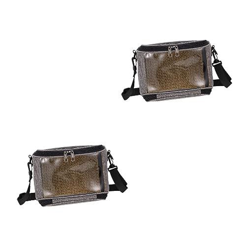 BESPORTBLE 2 STK Papageientasche pet Supplies haustierbedarf Tragbarer Vogelträger kreative Umhängetasche mit Vögeln Vogelkäfig Handtaschen tägliche Outdoor-Tasche Behälter für Haustiervögel von BESPORTBLE