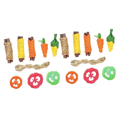 BESPORTBLE 2 Sätze Hamster-Spielzeug quietschendes Plüsch-Hundespielzeug Meerschweinchen Spielzeug Hamster Spielzeug hamsterspielzeug Snacks spielzeuge zahnspielzeug für Kaninchen hölzern von BESPORTBLE