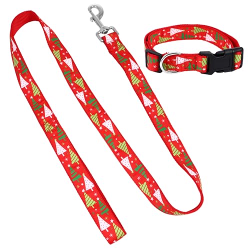 BESPORTBLE 2 Sets Halsband Mit Kordelzug Haustier Halstuch Haustier Weihnachtskostüm Heimtierbedarf Hundehalsband Hunde Halskette Leine Hunde Bandana Gurt Weihnachts von BESPORTBLE