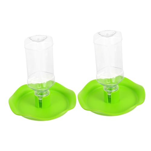 BESPORTBLE 2 Sets Klettern Haustier Lotusblatt Wasserbecken Vogel Wasser Futterspender Reptilienfütterung Kleintier Spender Flaschenbrunnen Reptilien Terrarien Haustier Spender Flasche Gecko von BESPORTBLE