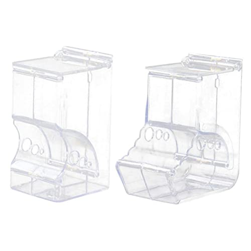 BESPORTBLE 2 Stück Hamsterfutter Kleintier Wasserflasche Aus Transparentem Acryl Automatischer Futterspender Für Hamster Hamsterspender von BESPORTBLE