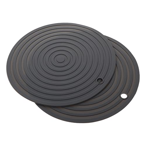 BESPORTBLE 2 Stück Haustier Silikon Tischset Silikon Pod Pad Küchen Tischset Rundes Schüssel Pad Silikon Napf Pad Schüssel Tischset Katzen Tischset Schüssel Matte Futternapf Pad – von BESPORTBLE