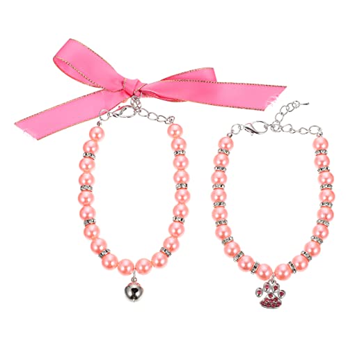 BESPORTBLE Halskette Festliches Haustier Ornament für Hundezubehör Kätzchen 2er Set BESPORTBLE Halskette Festliches Haustier Ornament für Hundezubehör Kätzchen 2er Set von BESPORTBLE