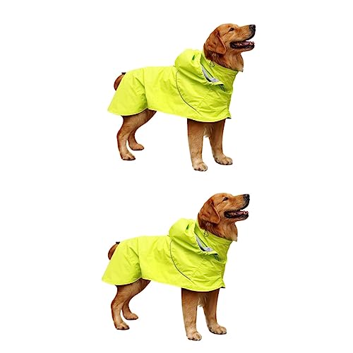 BESPORTBLE 2 Stück Hunde Regenmantel Hunde Regenmantel Haustier Regenmantel Haustier Regenkleidung Haustier Regenjacke Nylon Hunde Regenmantel von BESPORTBLE