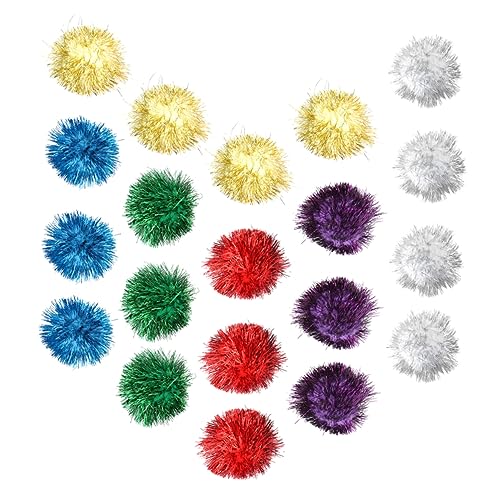 BESPORTBLE 20 STK Glitzerkugeln Katze spielt Bälle zahnspielzeug für kätzchen interaktives Spielzeug für Katzen cat Activity cat Toys Kätzchen neckendes Spielzeug Kätzchen Spielzeug Kaschmir von BESPORTBLE