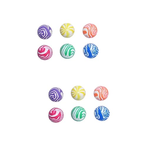 BESPORTBLE 20 STK Sprungball aus Gummi Mini-Spielzeug Bounce Party Favor Toys Swirl Bounce Ball Spielzeuge Sortiment Hüpfbälle Farbiger Sprungball Gummiball springen Hüpfball von BESPORTBLE