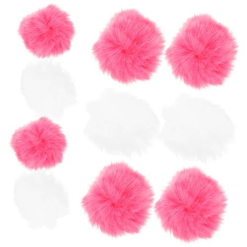 BESPORTBLE 20St künstliche Plüschbälle Flauschige Kugeln Pompons selber basteln künstliche Flauschige Bälle haircharm haaraccessoires Fluffy dekorative Bommelkugeln Kleidung Pompons Kunstfell von BESPORTBLE