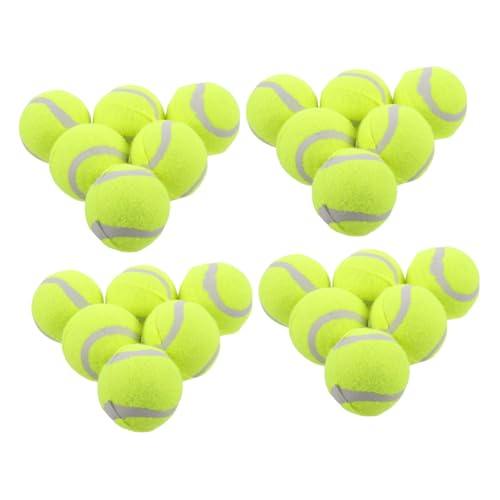 BESPORTBLE 22St Hüpfender Tennisball für Hunde interaktives hundetraining Interaktive Hundespielzeuge Hundestrumpffüller Tennisbälle für Wanderer Gummi Light Green von BESPORTBLE