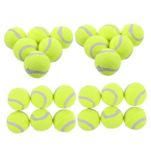 BESPORTBLE 22st Hüpfender Tennisball Für Hunde Strumpffüller Für Hunde Großer Tennisball Für Hunde Großes Hundespielzeug Leuchtender Hundeball Schmeiß Es Eier Hunde Fußball Gummi Light Green von BESPORTBLE