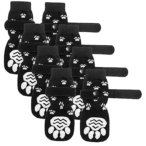 BESPORTBLE 24 STK Hundesocken pet paw pet Supplies hundezubehör atmungsaktive Katzensocken Bequeme Haustiersocken kompakte Haustiersocken austauschbare Katzensocken Reine Baumwolle Black von BESPORTBLE